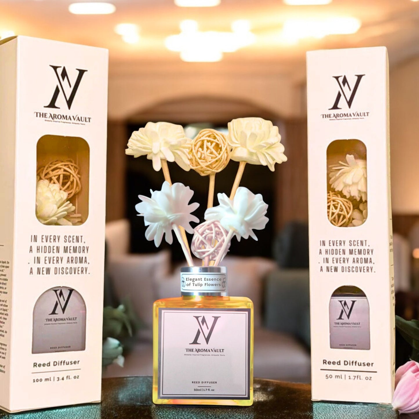 Elegant Essence of Tulip Flowers (Reed Diffusser) (Clearance)