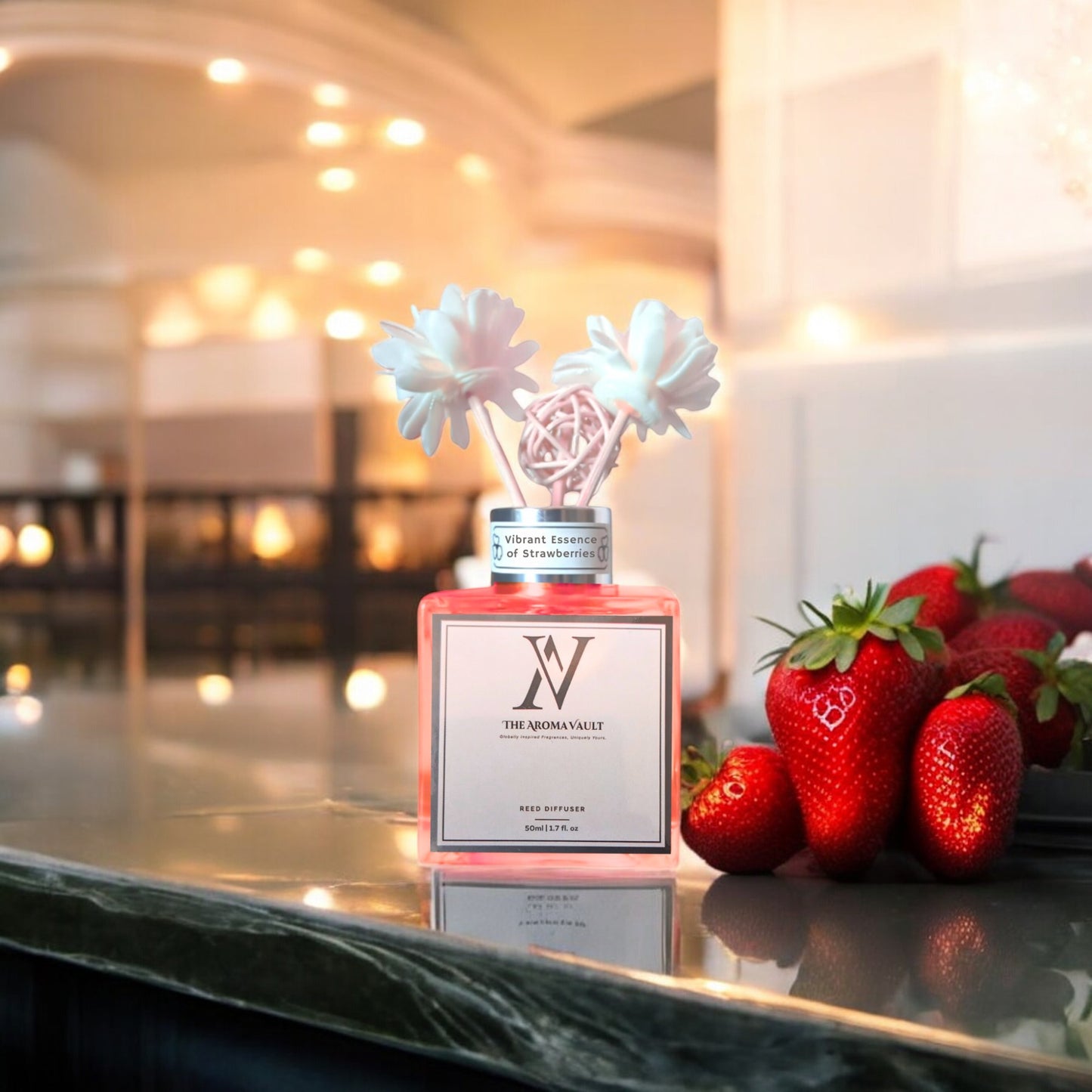 Vibrant Essence of strawberries (Reed Diffuser)